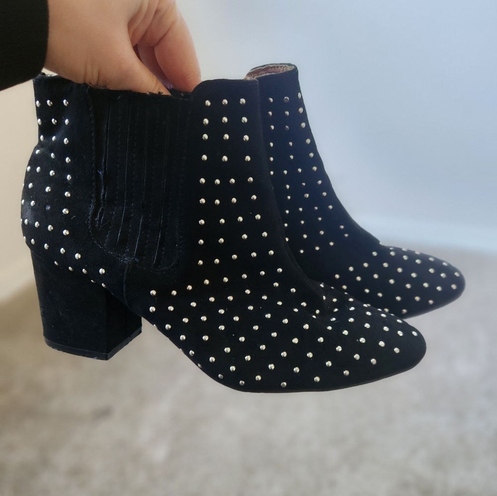 Black Studded Ankle Boots